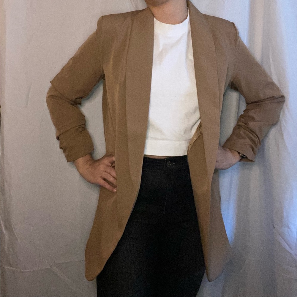 Nasty Gal Ruche Hour Relaxed Blazer